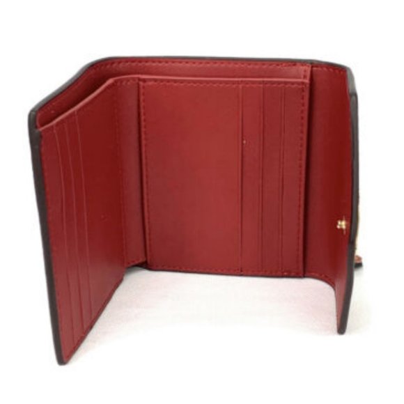 New Coach Brown PVC Leather Small Wallet - Picture 2 of 2